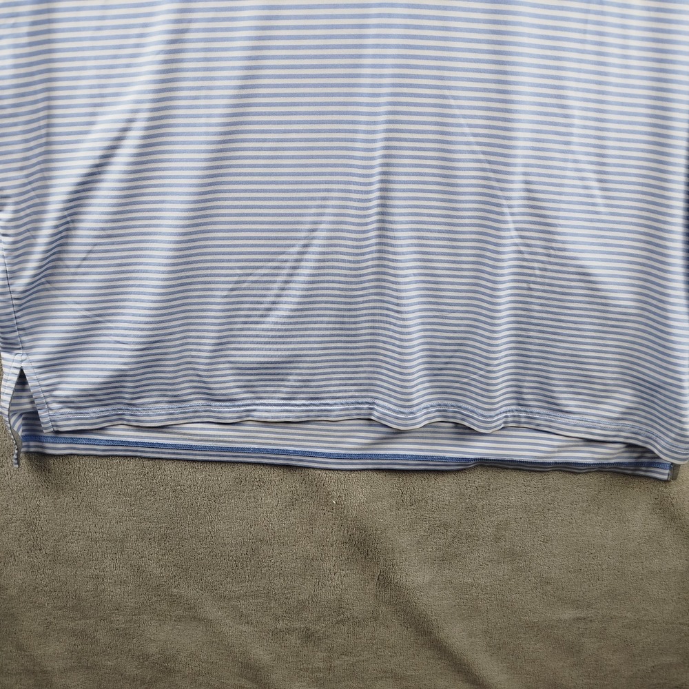 Old Memorial Golf Club Shirt Mens 2XL White Blue Stripe Polo RLX Ralph Lauren - Picture 4 of 12